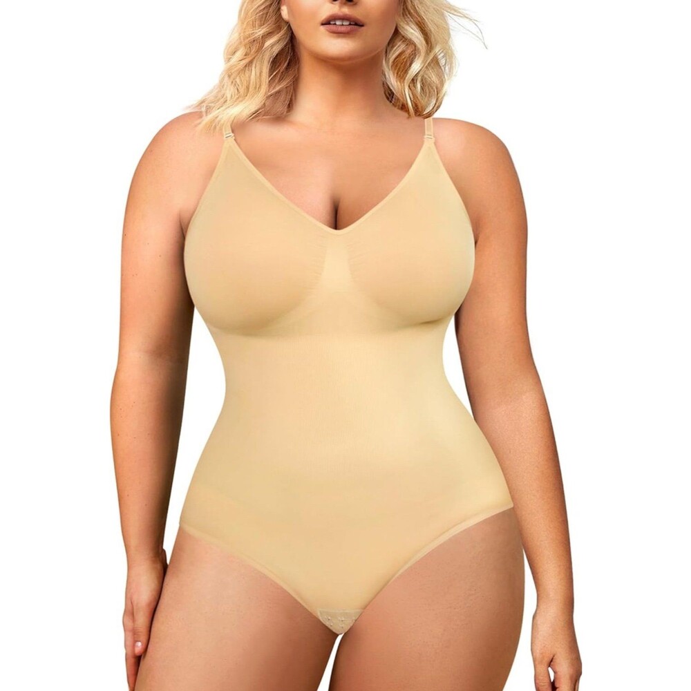 Seamless Shapewear Bodysuit Thong – Nude XS/S